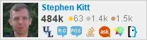 profile for Stephen Kitt on Stack Exchange, a network of free, community-driven Q&A sites