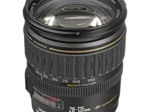 Reparación de Canon EF 28-135 f4.0 IS USM