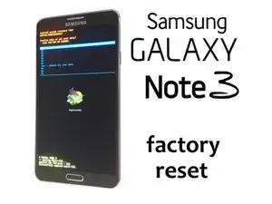 Restablecimiento de fábrica por hardware/Borrado de datos del Samsung Galaxy Note3