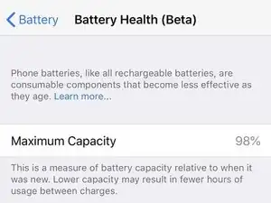 Chequea el estado de la batería de tu iPhone
