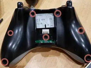 Desmontaje del controlador inalámbrico Xbox 360