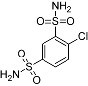 Skeletal formula of clofenamide