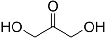 Skeletal formula of dihydroxyacetone