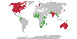 Map of WaterAid countries