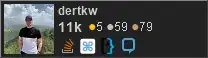 profile for dertkw on Stack Exchange, a network of free, community-driven Q&A sites