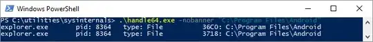 command output from commandline
