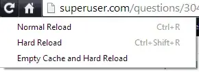 Screenshot of the “Empty Cache and Hard Reload” option.
