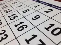 Photo of a random month from a calendar.