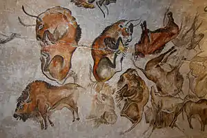 peinture de bisons