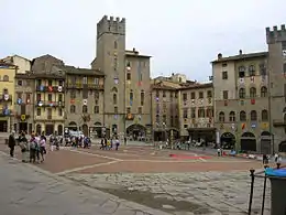 La "piazza grande" d'arezzo