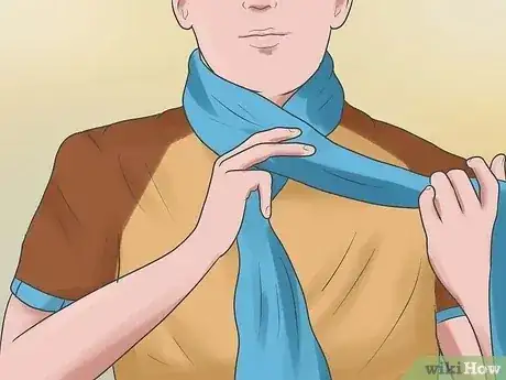 صورة عنوانها Wear a Scarf for Men Step 10