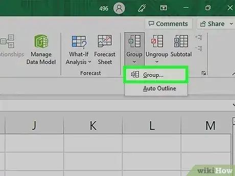 صورة عنوانها Collapse Columns in Excel Step 5