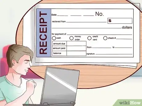صورة عنوانها Write a Receipt Step 4