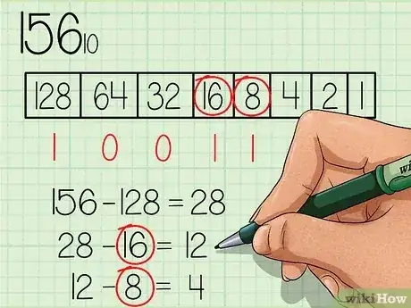 صورة عنوانها Convert from Decimal to Binary Step 8