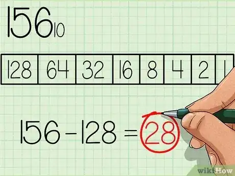 صورة عنوانها Convert from Decimal to Binary Step 6
