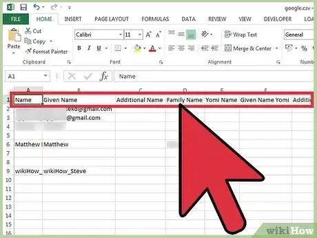 صورة عنوانها Add Contacts to Gmail Using a CSV File Step 2