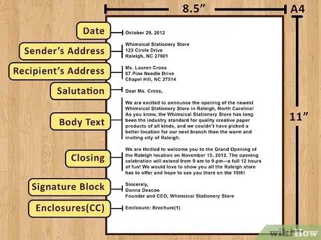 صورة عنوانها Write a Business Letter to Customers Step 3