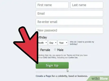 صورة عنوانها Set up a Facebook Account Step 3