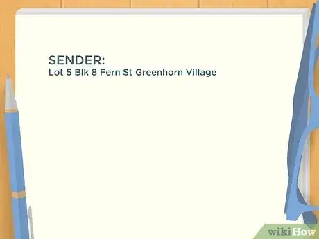 صورة عنوانها Write an Address on a Package Step 8