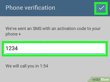 Image titled Log In on Telegram on Android Step 4
