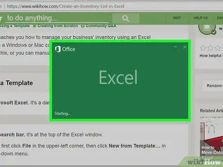 Image titled Create an Inventory List in Excel Step 1