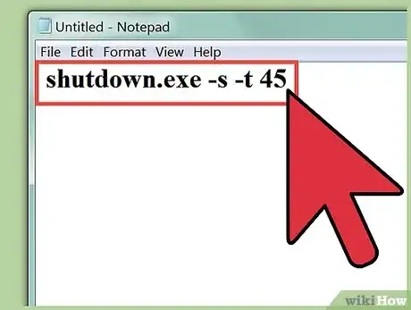 Gambar berjudul Shut Down a Computer Using Notepad Step 3