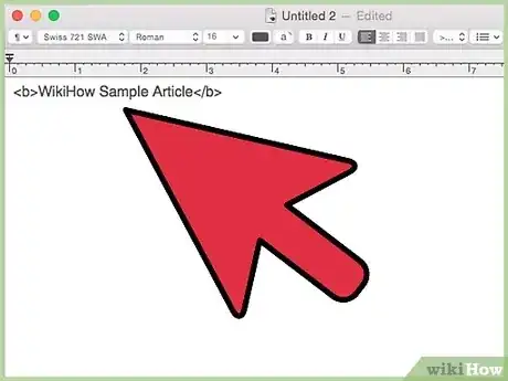 Gambar berjudul Create Bold Text With HTML Step 3