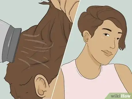 Gambar berjudul Style a Pixie Cut Step 2