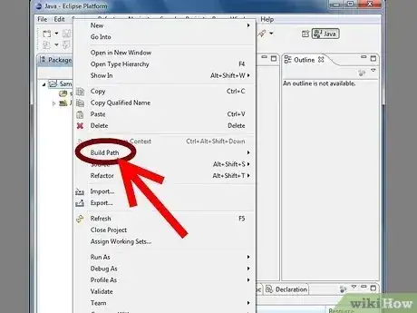 Gambar berjudul Add JARs to Project Build Paths in Eclipse (Java) Step 12