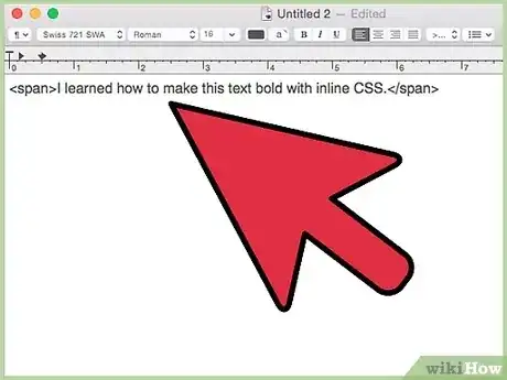 Gambar berjudul Create Bold Text With HTML Step 5