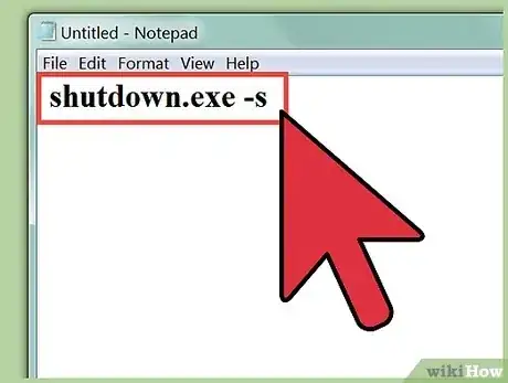 Gambar berjudul Shut Down a Computer Using Notepad Step 2