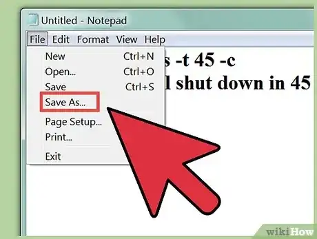 Gambar berjudul Shut Down a Computer Using Notepad Step 5