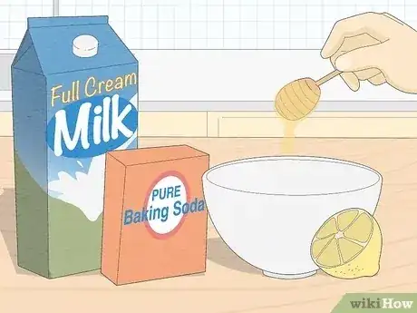 Gambar berjudul Get Good Skin with Milk Step 2