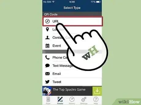 Gambar berjudul Create a QR Code Step 2
