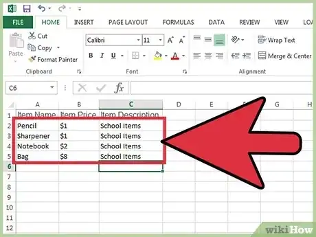Gambar berjudul Create a CSV File Step 3