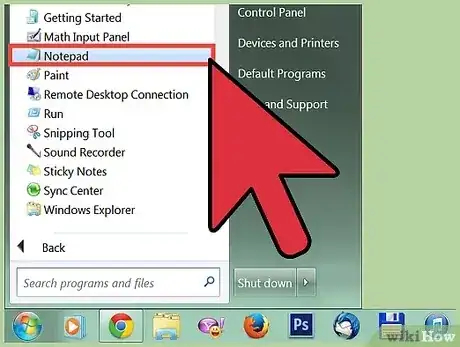 Gambar berjudul Shut Down a Computer Using Notepad Step 1