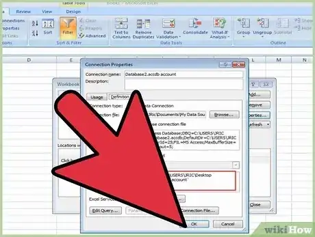 Gambar berjudul Embed a SQL Query in Microsoft Excel Step 12