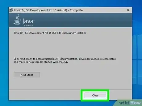 Gambar berjudul Install the Java Software Development Kit Step 11