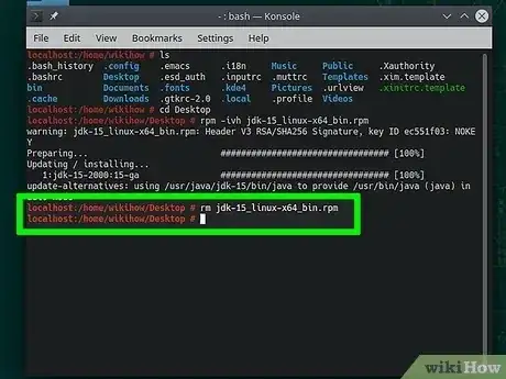 Gambar berjudul Install the Java Software Development Kit Step 40