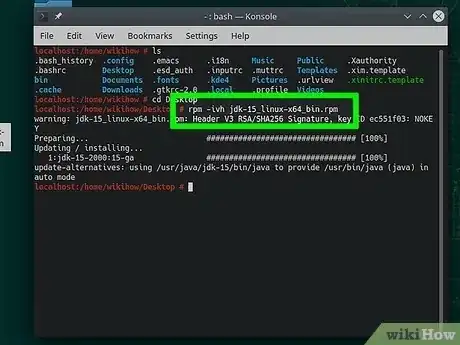 Gambar berjudul Install the Java Software Development Kit Step 39
