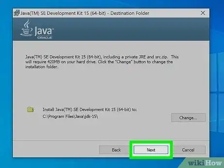 Gambar berjudul Install the Java Software Development Kit Step 10