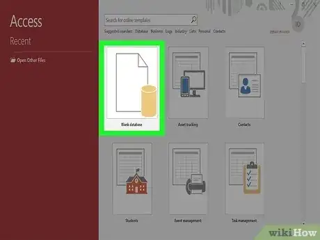 Gambar berjudul Make a Database Using MS Access Step 2