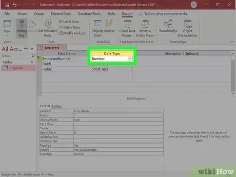Gambar berjudul Make a Database Using MS Access Step 9