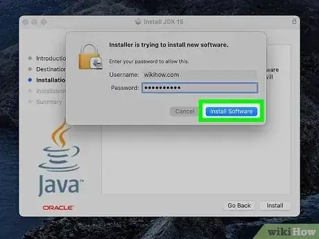 Gambar berjudul Install the Java Software Development Kit Step 27