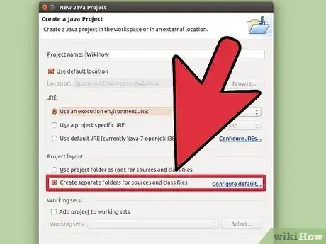Gambar berjudul Create a New Java Project in Eclipse Step 6