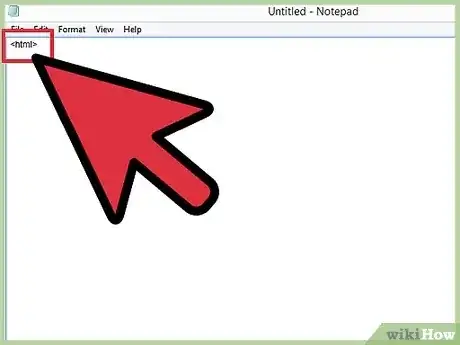 Gambar berjudul Create a Simple Webpage Using Notepad Step 3