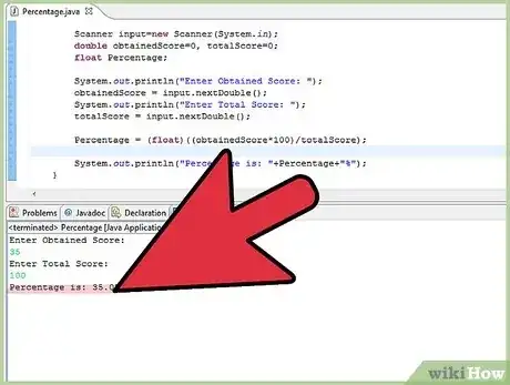 Gambar berjudul Calculate Percentage in Java Step 4