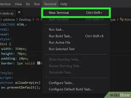Gambar berjudul Run a HTML File in Visual Studio Code Step 6