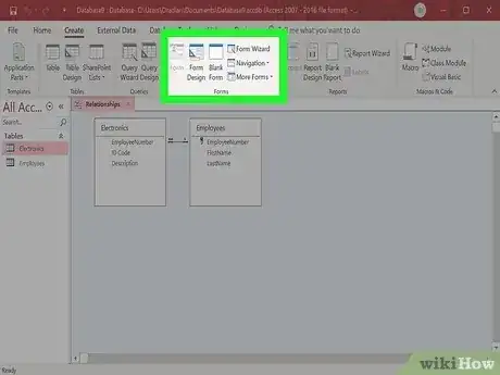 Gambar berjudul Make a Database Using MS Access Step 32