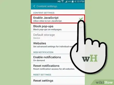 Gambar berjudul Enable JavaScript on an Android Phone Step 5